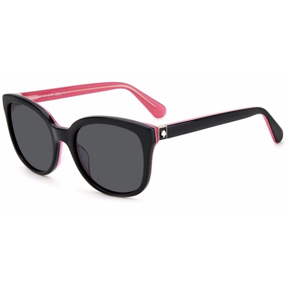 Kate Spade New York Gwenith/S Sunglasses Black Pink Square Frame 807IR 53mm